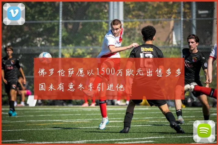 佛罗伦萨愿以1500万欧元出售多多国米有意冬季引进他
